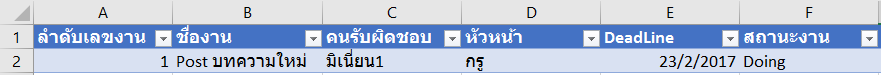 10 เทคนิคการใช้ Excel ในการ Track งาน/วาระประชุม 24