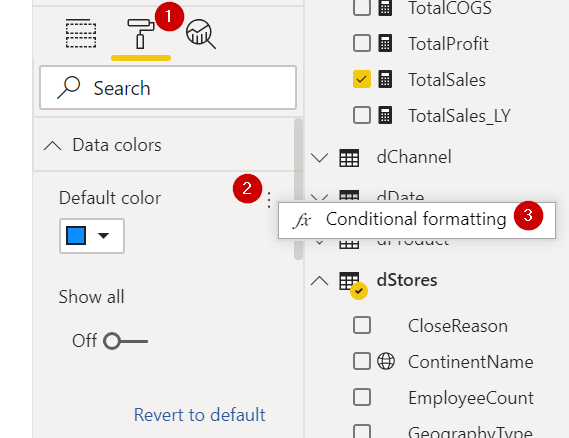 Power BI ตอนที่ 06: การปรับแต่งสีใน Visual ด้วย Conditional Format 5