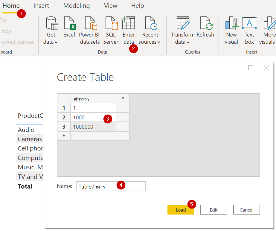 Power BI ตอนที่ 15: วิธีดึงค่าจาก Slicer มาคำนวณใน Report 2