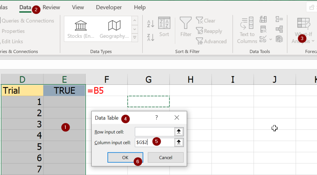 สอนทำ Simulation ใน Excel เพื่อประมาณค่า Pi 10