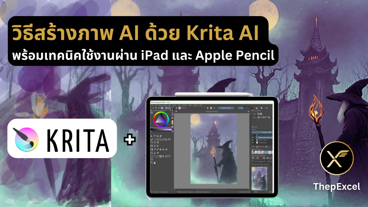 วิธีสร้างผลงานอันน่าทึ่งด้วย Krita AI และเทคนิคต่อ iPad 1